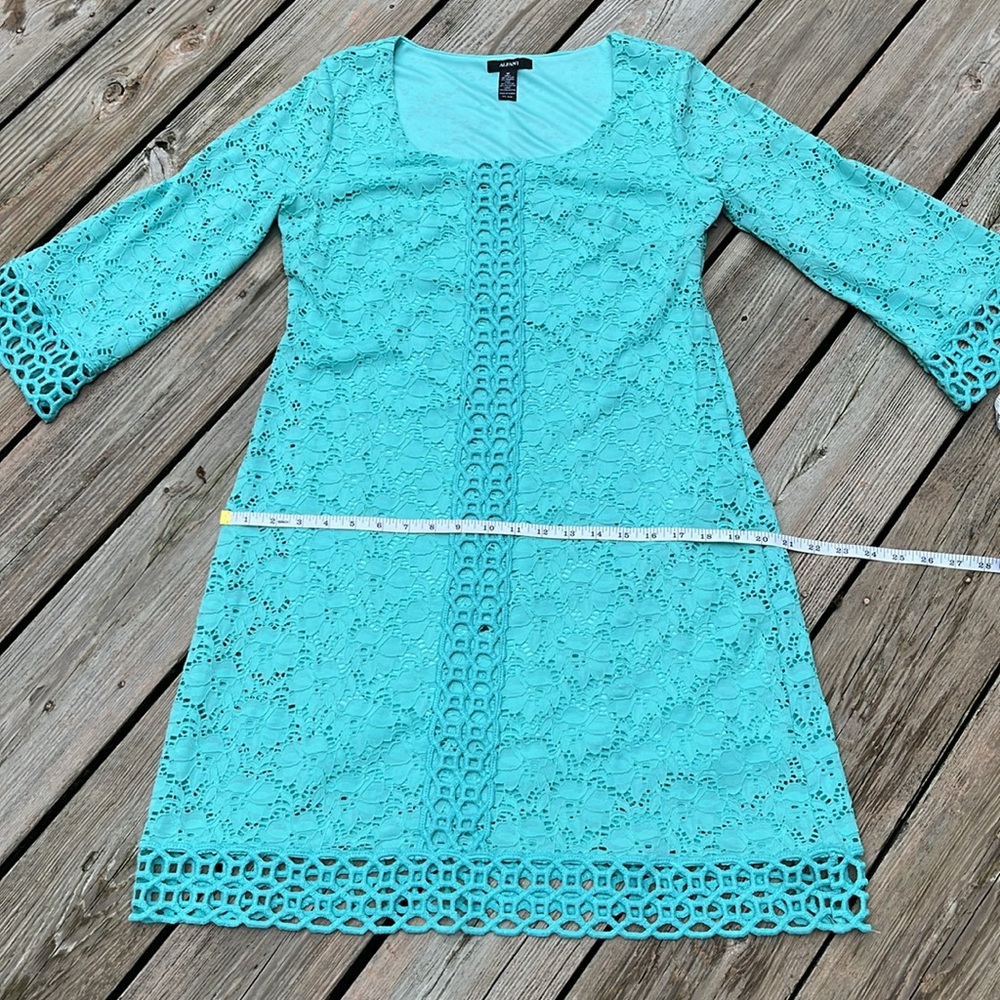 Alfani pretty boho lacey a-line dress M - Picture 8 of 9
